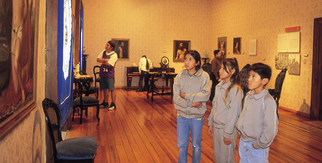 Salas de exhibición del Museo Gonzalo Carrasco en Otumba.