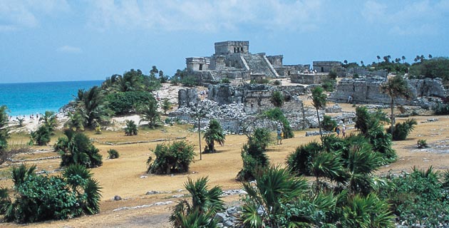 Zona arqueológica de Tulum.