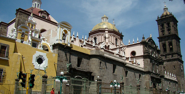 Vista panorámica del Centro histórico de Puebla. / Foto: Centro_historico_Puebla