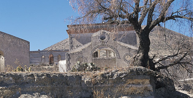 Ruinas de la hacienda minera de Mineral de Pozos. / Foto: María de Lourdes Alonso 