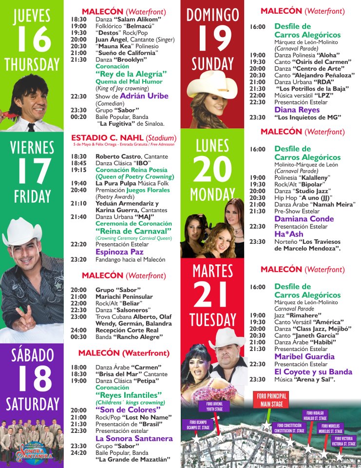 Programa Carnaval de La Paz, Baja California Sur Programa Carnaval de La Paz, Baja California Sur