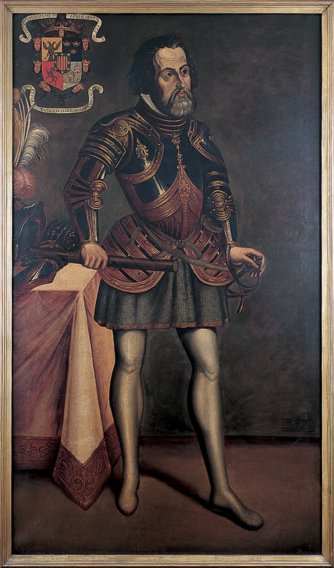 Cuadro de Hernán Cortés / Museo Nacional del Virreinato