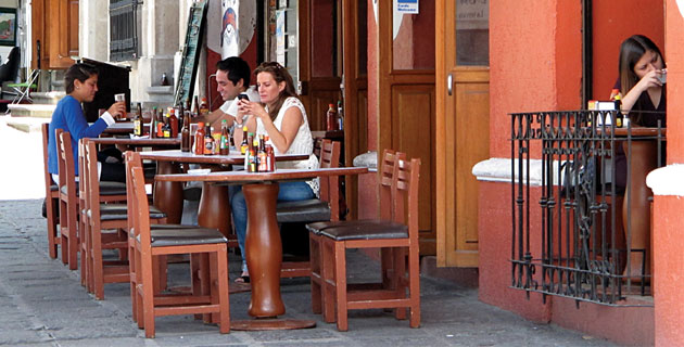 Zona de restaurantes en San Ángel