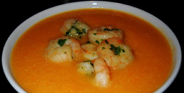 Receta de sopa de camarón y calabaza fifu