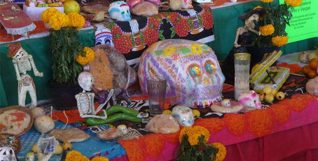 El carnaval de los huesitos. Oofrenda en miniatura fifu