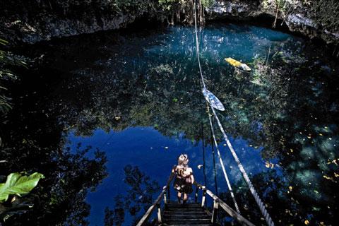 Cenote Siete Bocas, en Quintana Roo / Christian Palma