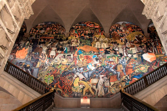 “La Epopeya del Pueblo Mexicano” de Diego Rivera en Palacio Nacional / Viridiana Mirón