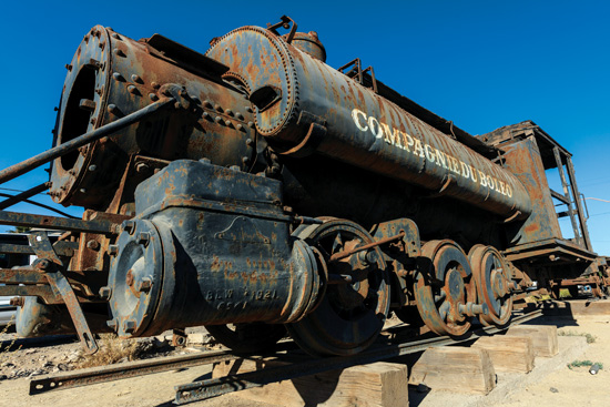 Originalmente el ferrocarril estuvo formado por tres locomotoras de vapor marca Baldwin, hoy se ubican fuera del Museo de Historia / Alfredo Martínez