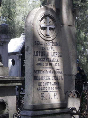 Muerte de Antonio López de Santa Anna: 21 de junio de 1876