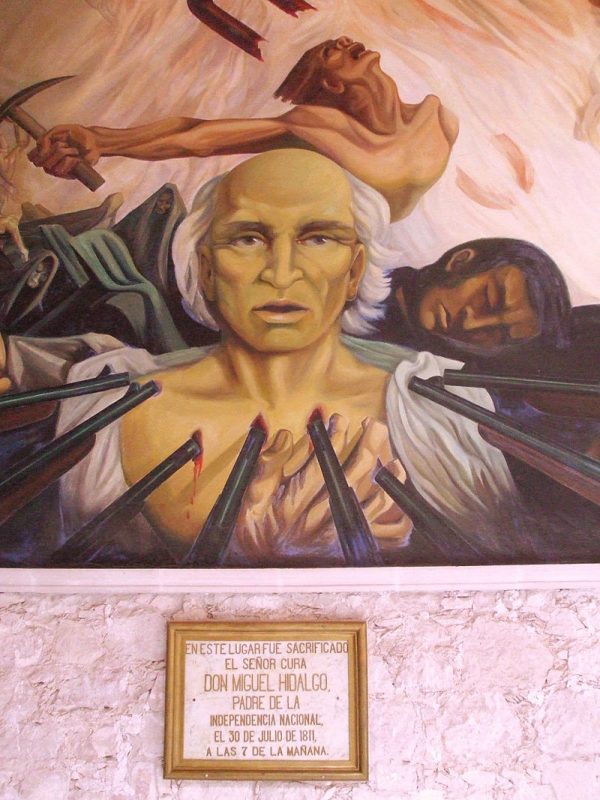Mural conmemorativo en el estado de Chihuahua,