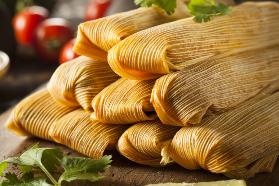 Homemade Corn and Chicken Tamales