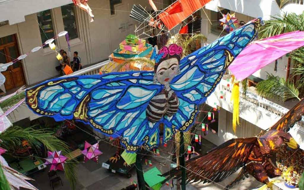 Concurso de papalotes en el Museo de Arte Popular.