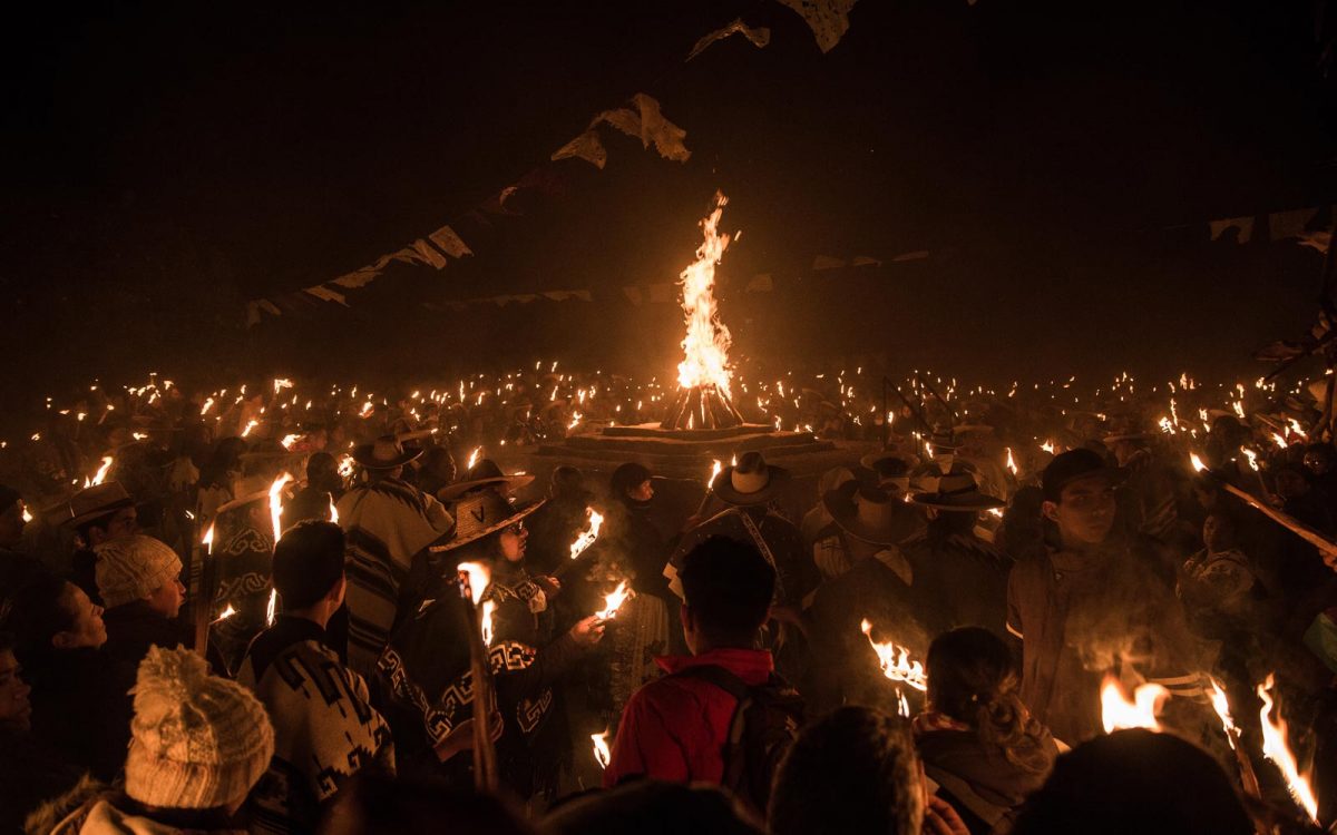 El Fuego Nuevo encendido