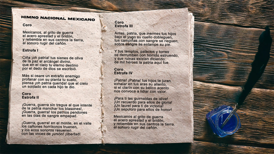 Letra del Himno Nacional Mexicano corto