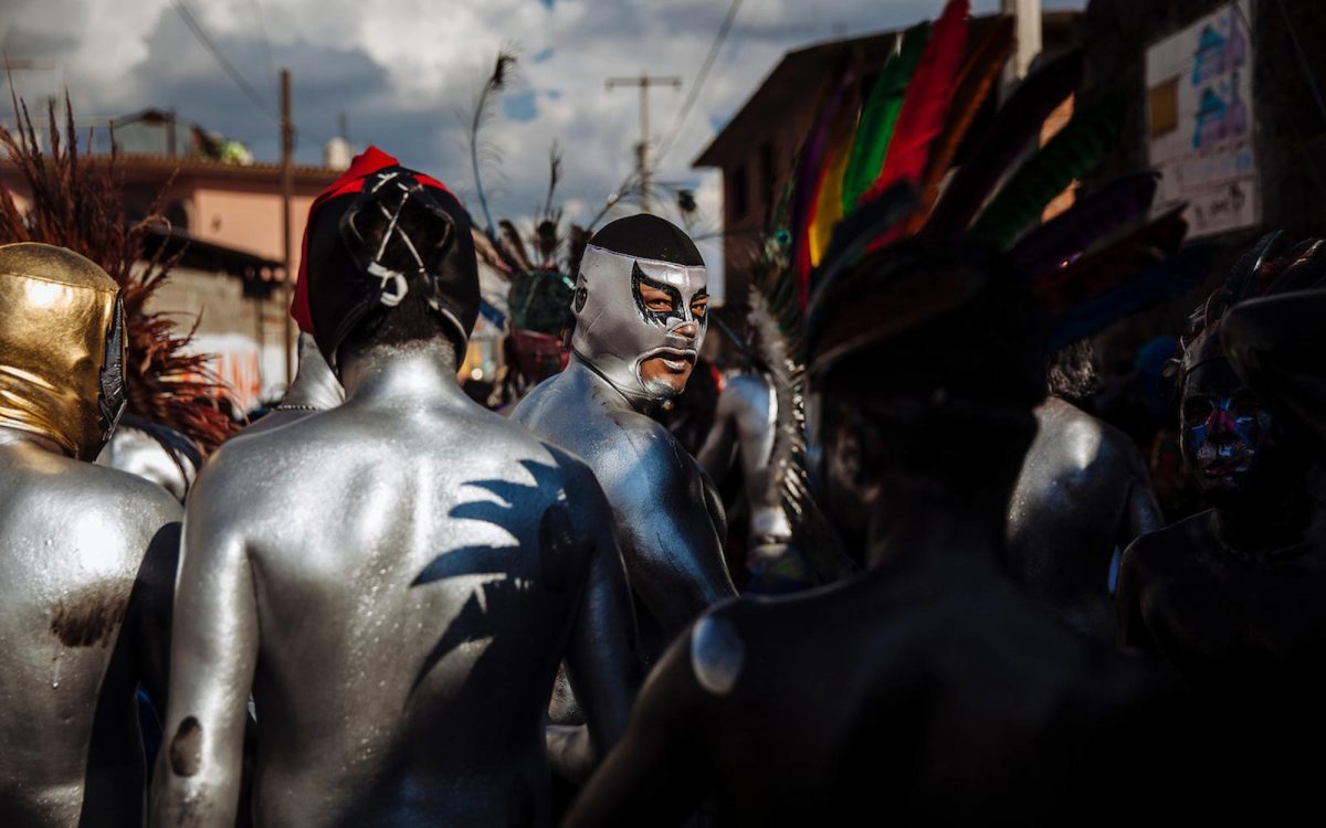 Color plata son los xinacates, en el Carnaval de San Nicolás de los Ranchos