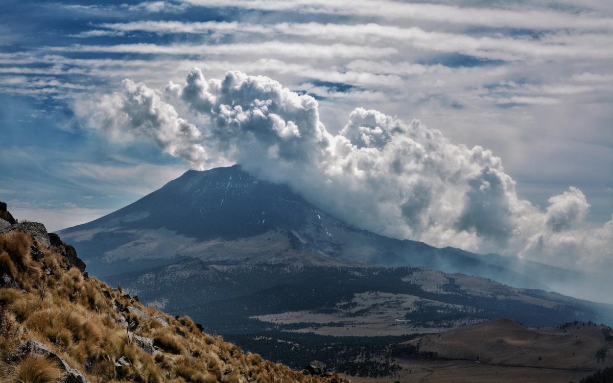 Vista del Popocatépetl