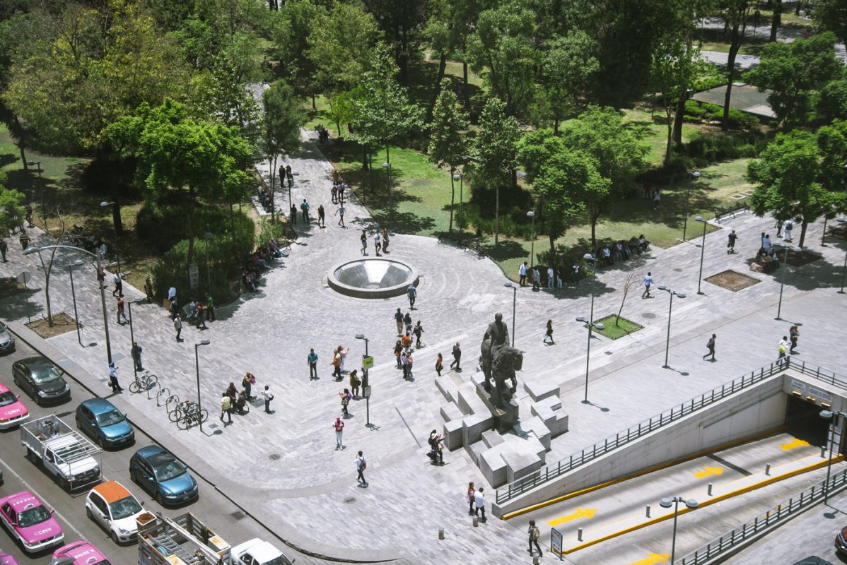 Alameda Central en el Centro Histórico de la CDMX