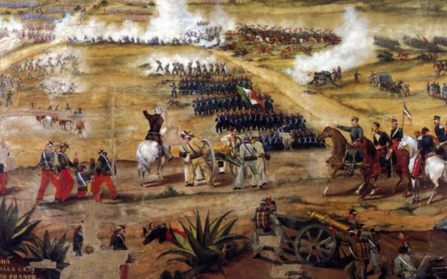 Porfirio Díaz en la Batalla de Puebla