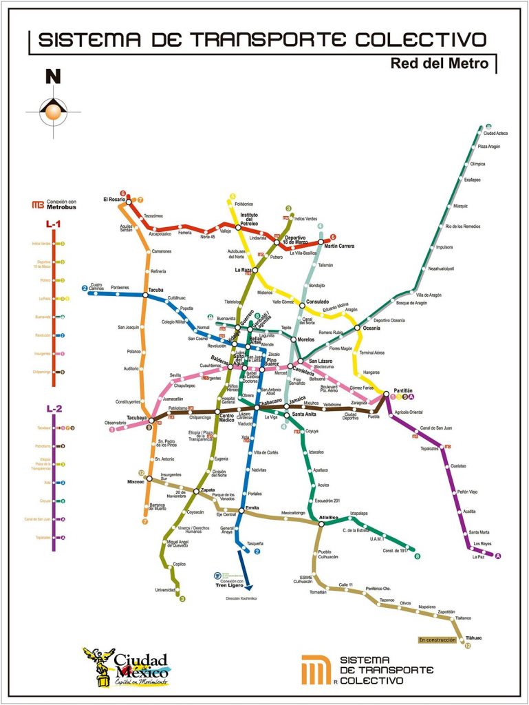 Mapa del metro de la CDMX: líneas, estaciones y horarios - México Desconocido Mapa del metro de la CDMX: líneas, estaciones y horarios - México Desconocido