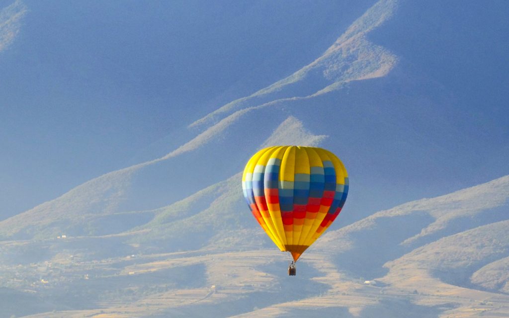 Viajar en globo en Macuilxochitl, Oaxaca