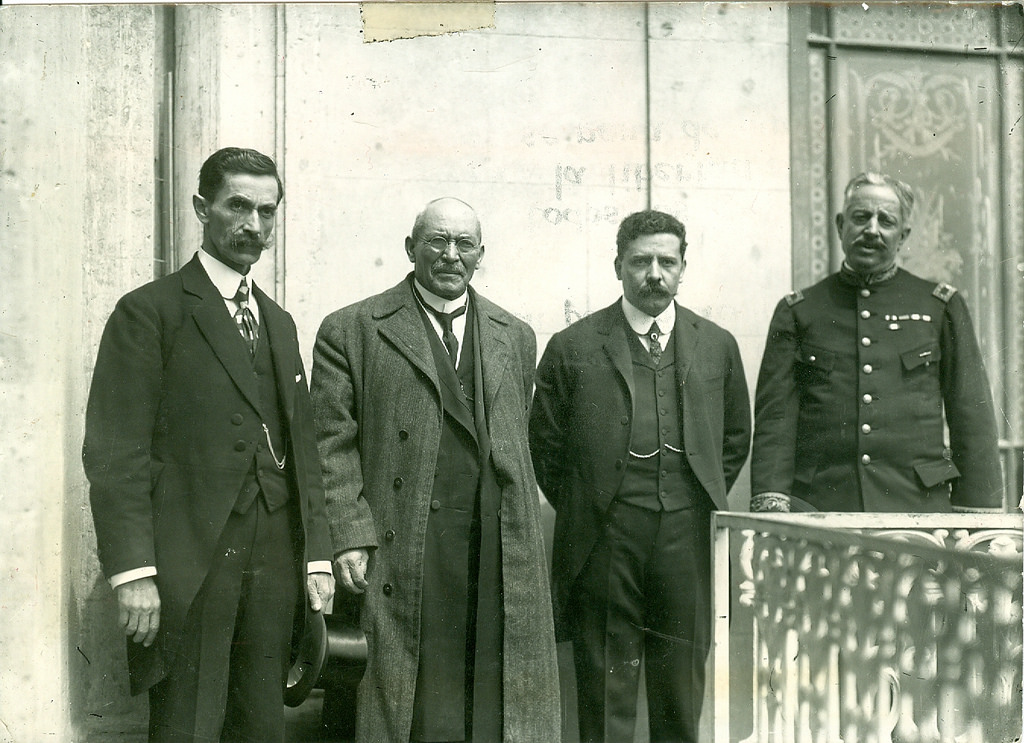 Organizadores del Cuartelazo: Mondragón, Huerta, Díaz y Blanquet