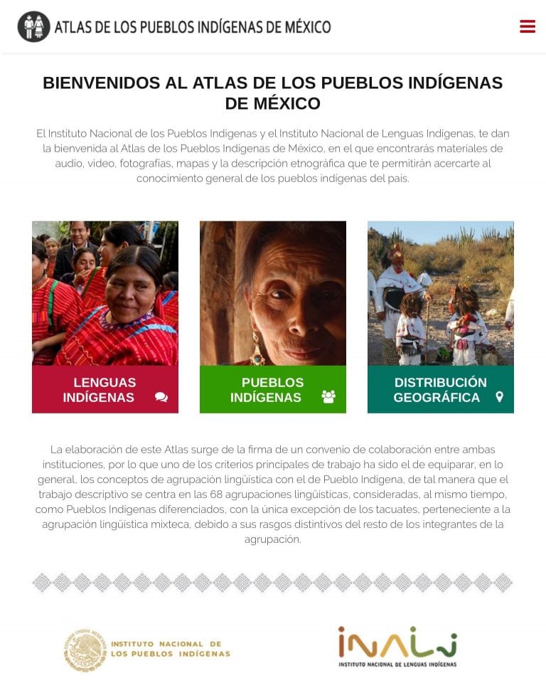 Atlas De Los Pueblos Indígenas De México México Desconocido