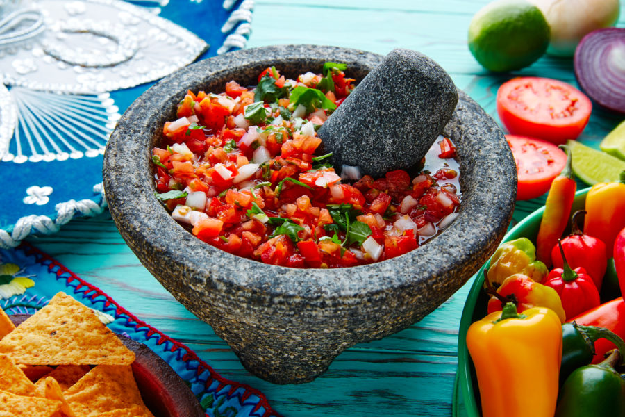 Molcajete de piedra mexicano