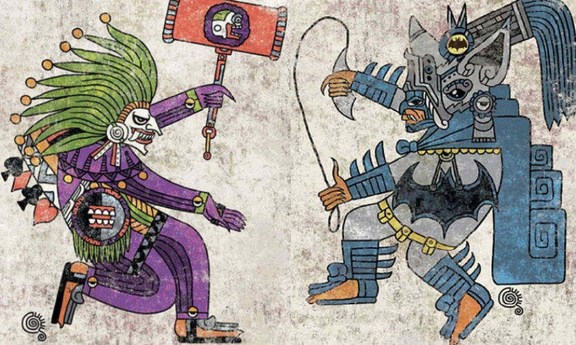Los superhéroes de Marvel y DC convertidos en guerreros aztecas - México  Desconocido