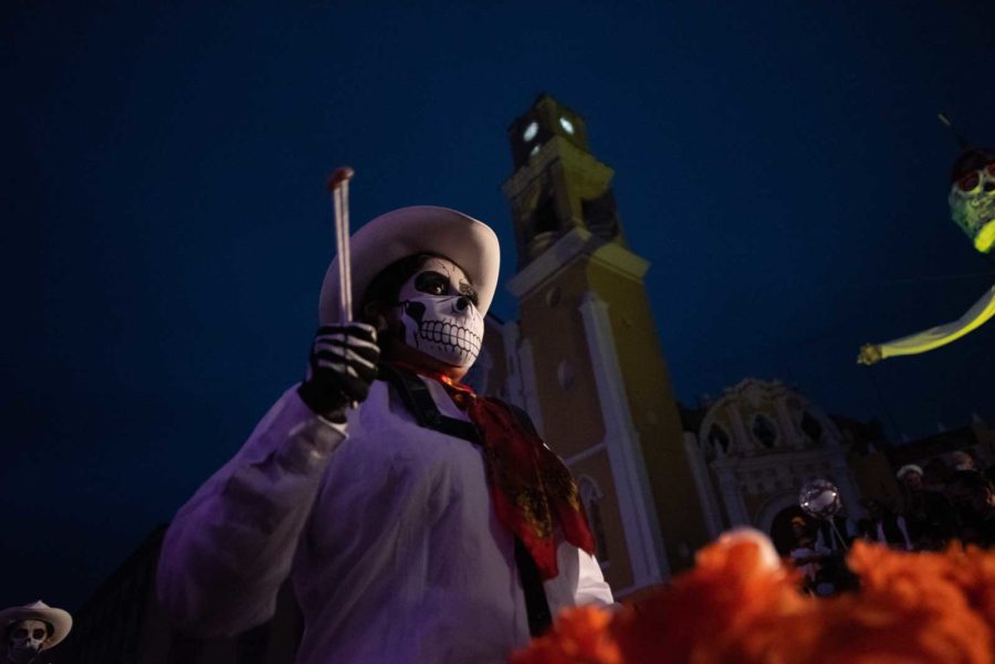 maquillaje en el Desfile de Catrinas en Xalapa