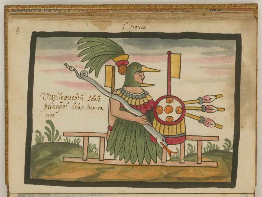 celebraciones de solsticio de invierno a Huitzilopochtli