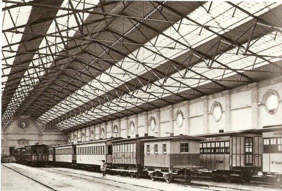 Primera estación de ferrocarril.