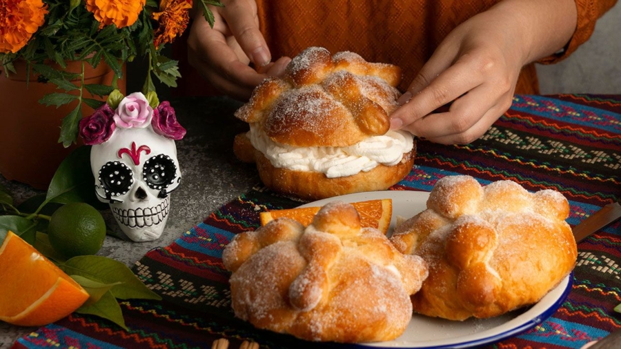 Pan de muerto vegano