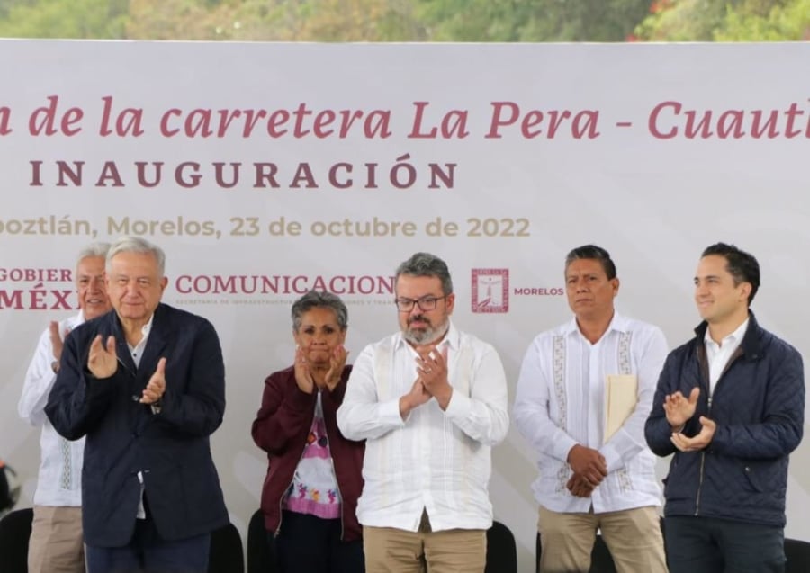 El Presidente Andrés Manuel López Obrador inauguró en Tepoztlán, Morelos, la Modernización de la autopista La Pera-Cuautla