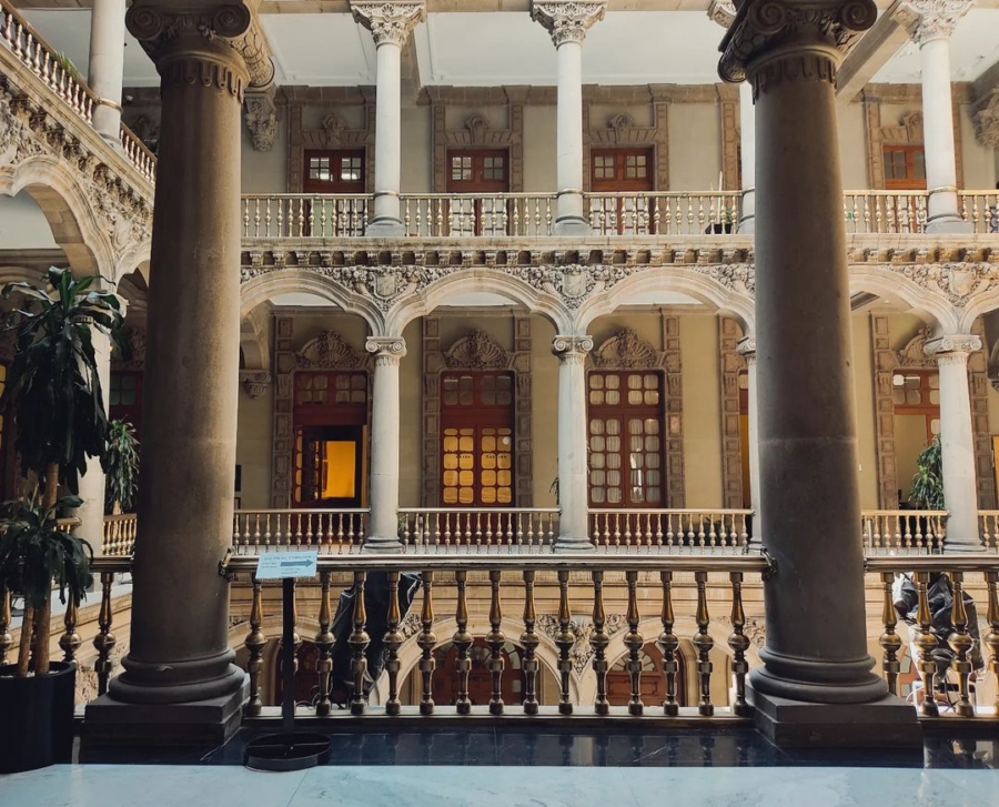 Uno de los espacios interiores del Antiguo Palacio del Ayuntamiento