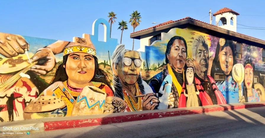Mural en Ensenada, Baja California, tierra de los cucapá