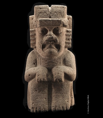 Captura de pantalla de un jaguar humanizado, uno de los dioses cultura olmeca, religion y dioses de los olmecas 