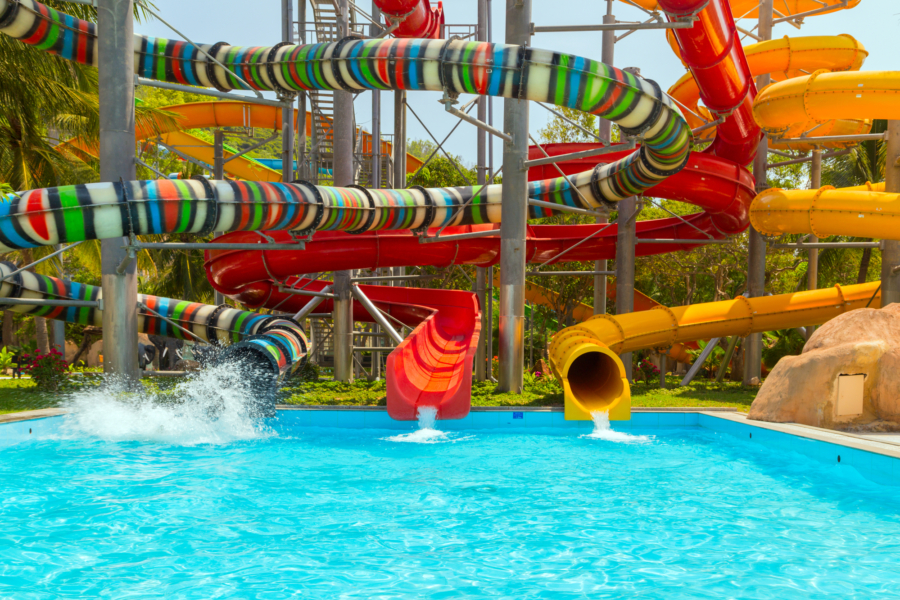 aqua park, water park Balnearios económicos