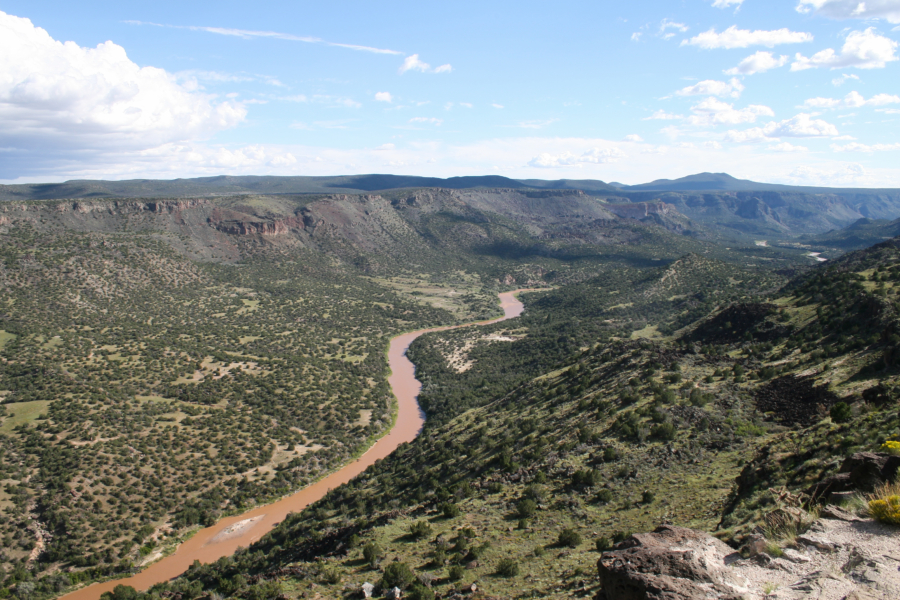 The Rio Grande flows into the Gulf of Mexico