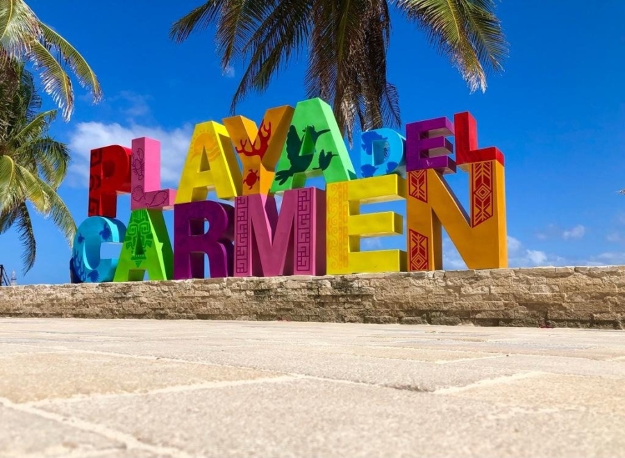 Las letras de la ciudad también son muy fotografiadas en el Parque de los Fundadores