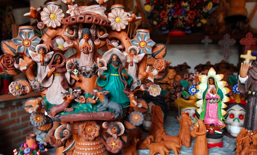 nacimientos de barro de metepec