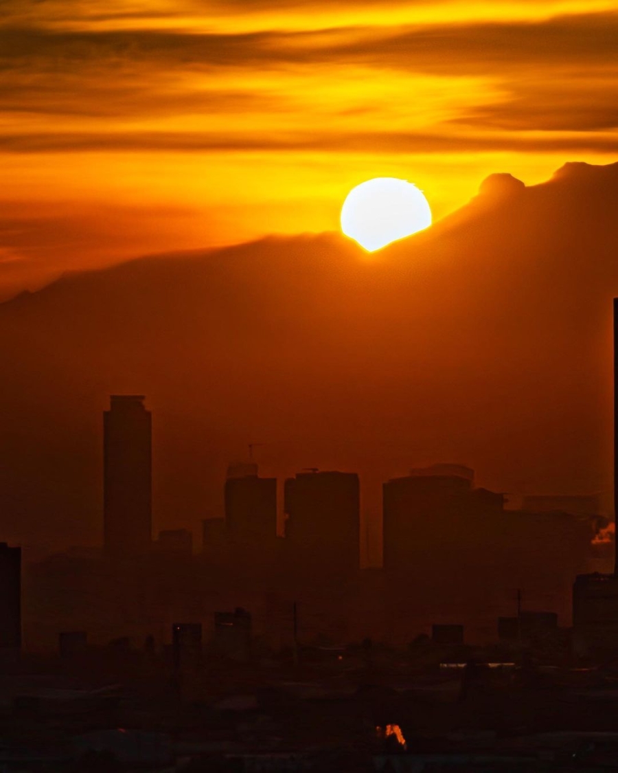 El solsticio de invierno sobre el volcán Iztaccíhuatl