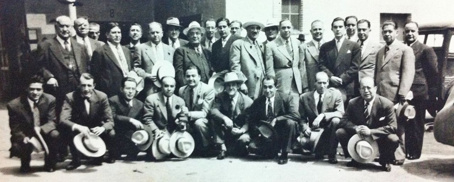 Inmigrantes italianos en la sombrerería Italia de la CDMX en 1935