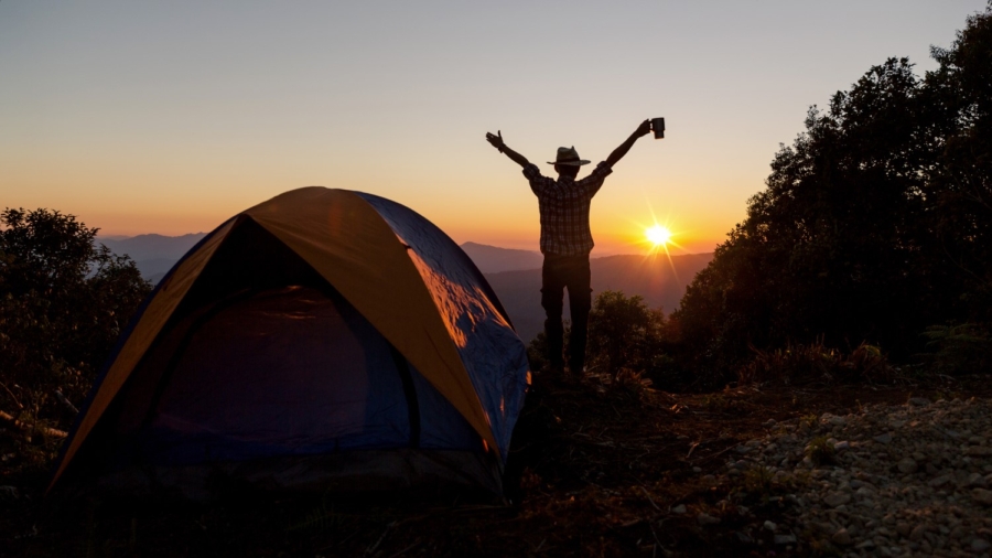 acampar en la sierra