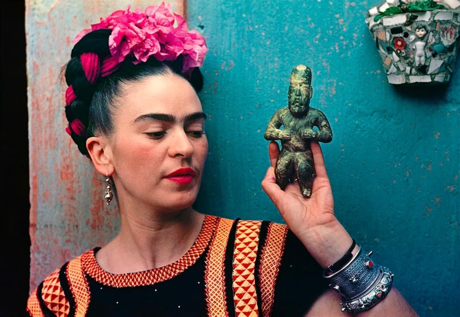 Retrato de Frida Kahlo. Pinterest.
