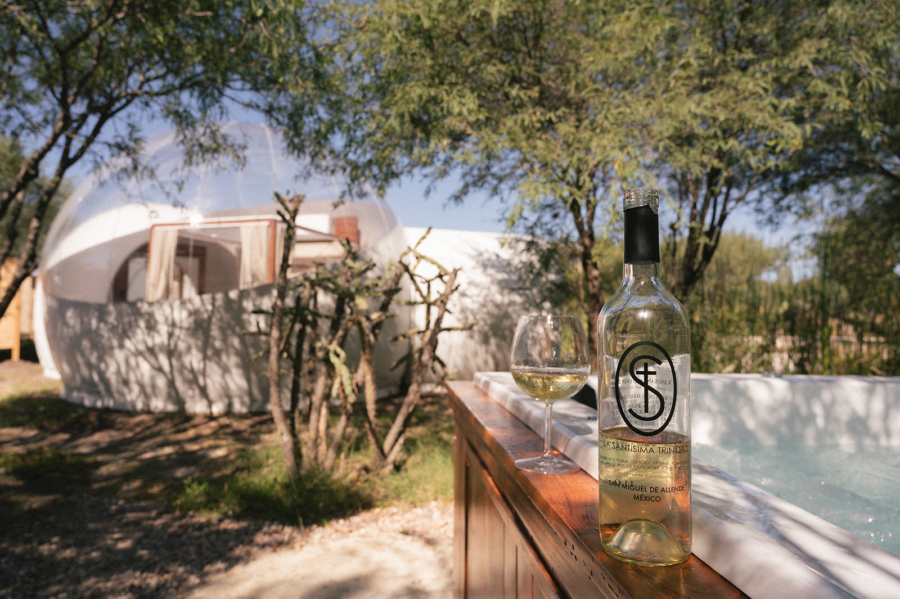 Wine glamping