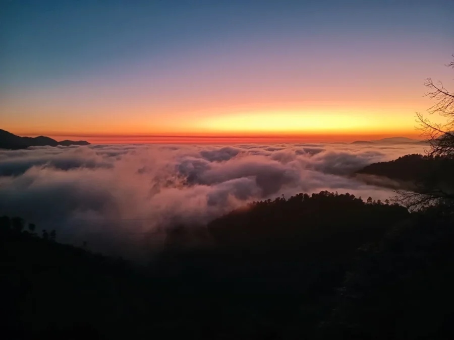 Atardecer en San José del Pacífico