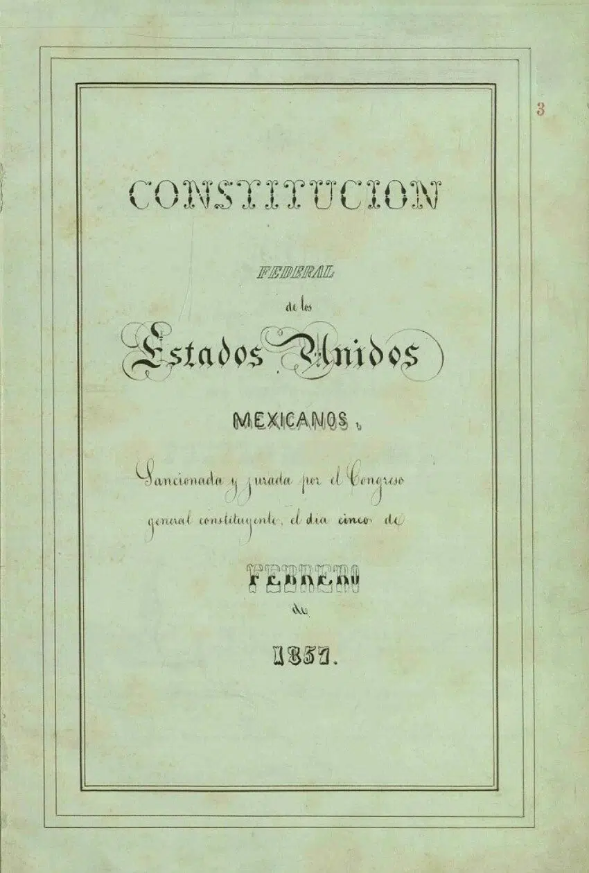 Secularización del Estado mexicano - Constitución de 1857