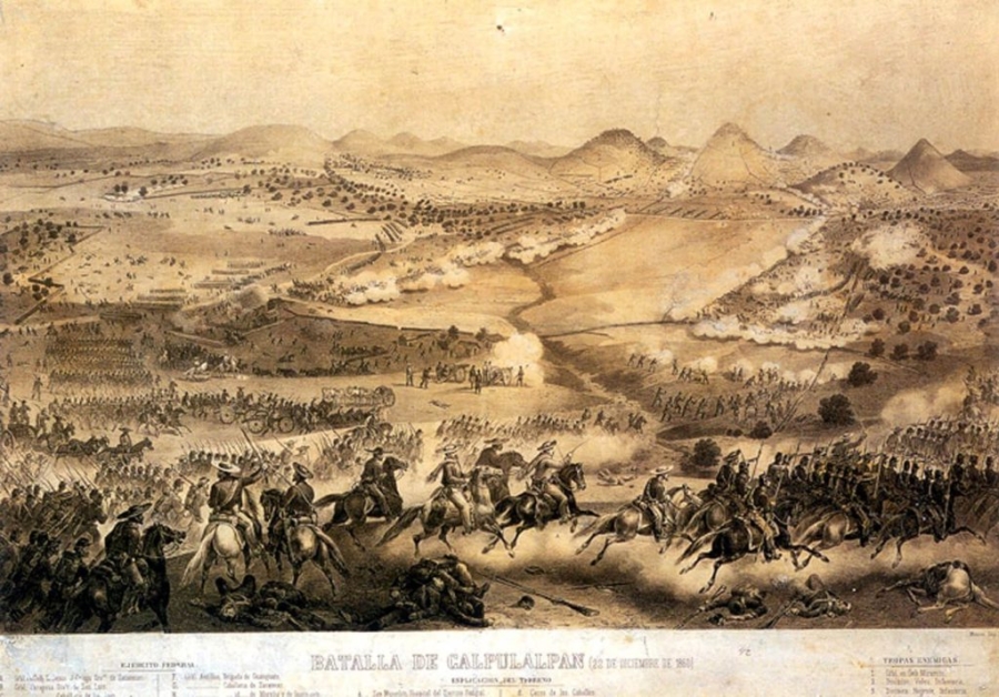 Secularización del Estado mexicano - Batalla de Calpulalpan