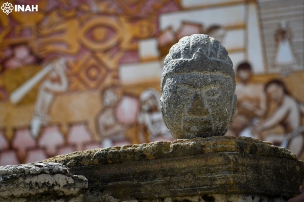 Cabeza del dios del maíz