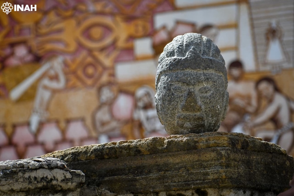 Una cabeza del dios del maíz es encontrada en Tlaxcala